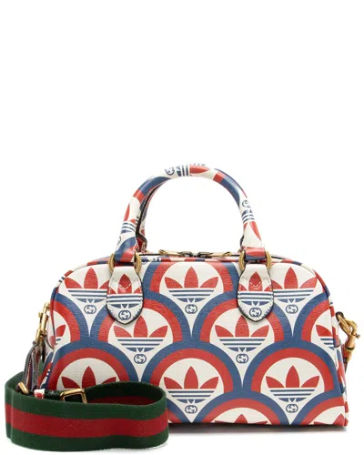 Gucci Blue Calfskin X Adidas Interlocking G Mini Duffle (authentic Pre-loved)