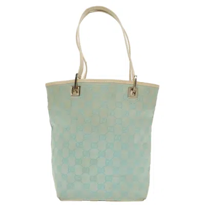 Pre-owned Gucci Blue Canvas Tote Bag ()