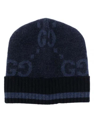 Gucci Blue Cashmere Hats