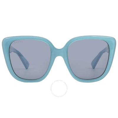 Gucci Blue Cat Eye Ladies Sunglasses Gg1169s 004 54