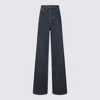 Gucci Wide-leg Denim Jeans In Gray