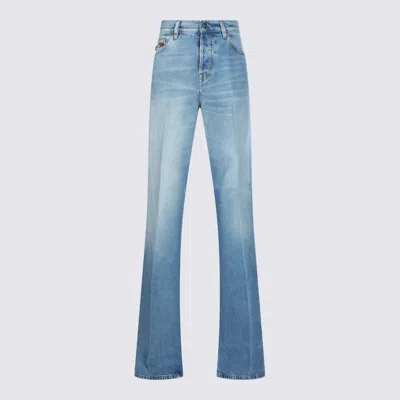 Gucci Blue Cotton Jeans