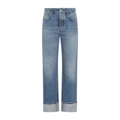 Gucci Cotton Jeans In Blue Mix
