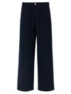 Gucci Blue Cotton Pants In Black