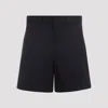 Gucci Cotton Shorts With Belt Loops And Web Insert In Blue