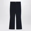 Gucci Blue Cotton Trousers Women In Blue