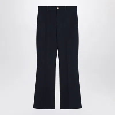 Gucci Blue Cotton Trousers Women
