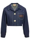 Gucci Denim Jacket Women In Blue