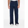 Gucci Mens Dark Blue Brand-embossed Mid-rise Straight-leg Jeans In Blue