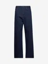 Gucci Mens Dark Blue Brand-embossed Mid-rise Straight-leg Jeans In Blue