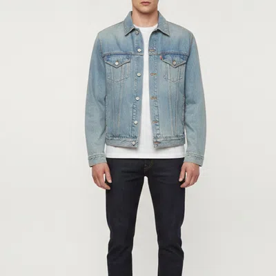 Pre-owned Gucci Blue Denim L'aveugle Par Amour Button Up Jacket L