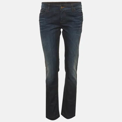Pre-owned Gucci Blue Denim Skinny Jeans M/waist 30"