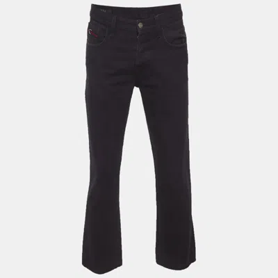 Pre-owned Gucci Blue Denim Straight Fit Jeans M/waist 33"