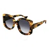 Gucci Blue Gradient Butterfly Ladies Sunglasses Gg1257s 004 53