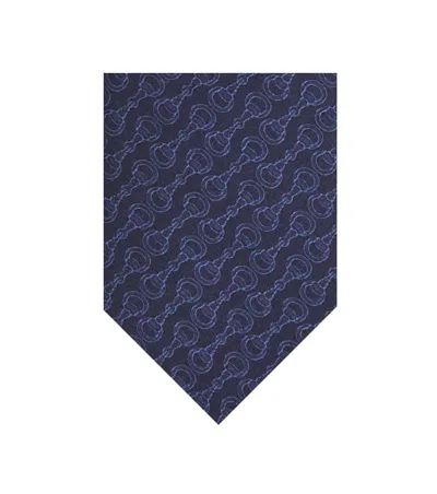 Gucci Blue Horsebit Tie