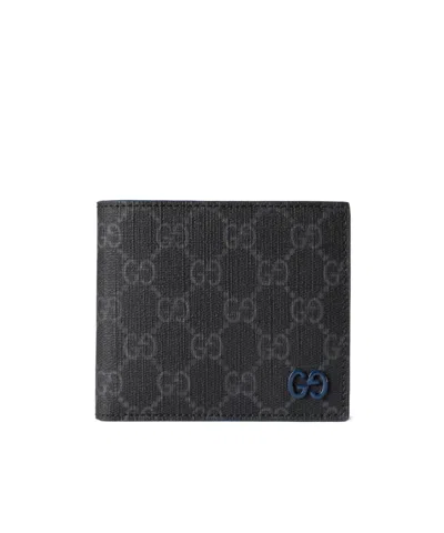 Gucci Blue Interior Gg Coin Wallet