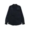 Gucci Men Cotton Jacket With Embroidery In Blue