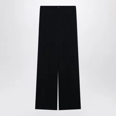 Gucci Blue Jacquard Silk-blend Trousers Women In Multi