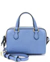 Gucci Blue Jumbo Gg Canvas Jumbo Gg Leather Mini Satchel (authentic Pre-loved)