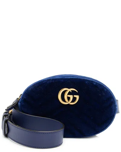 GUCCI GUCCI BLUE LEATHER