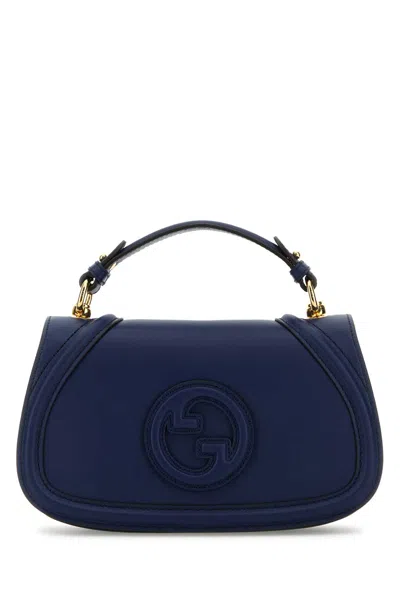 Gucci Blue Leather  Blondie Handbag