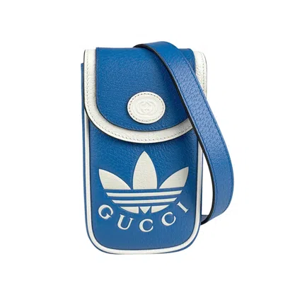 Pre-owned Gucci Blue Leather Shoulder Bag ()