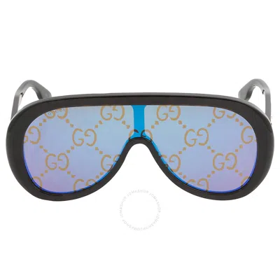 Gucci Blue Logo Mask Unisex Sunglasses Gg1370s 002 99