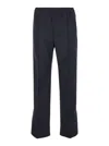 Gucci Blue Pants With Web Detail In Gg Fabric Man In Blue