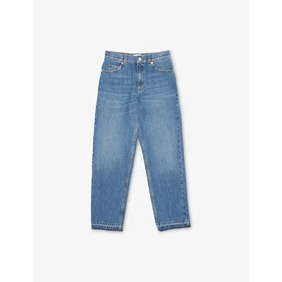 Gucci Kids' Loose-fit Denim Jeans 6-12 In Blue