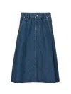 Gucci Knee Length And Midi Skirts In Blue