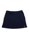 Gucci Blue Mini Skirt With Web Detail On Hem In Cotton Girls In Black