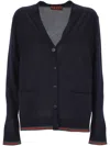 Gucci Blue Navy Silk Cashmere Sweater In Blue