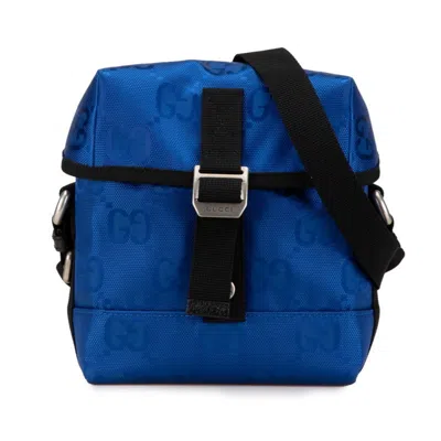 Pre-owned Gucci Blue Nylon Shoulder Bag ()