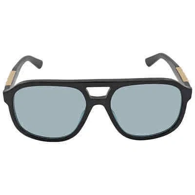 Pre-owned Gucci Blue Pilot Unisex Sunglasses Gg1188s 004 58 Gg1188s 004 58