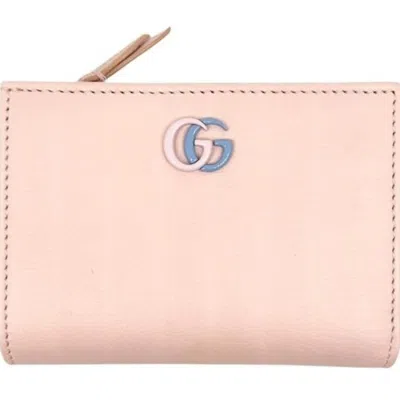 Pre-owned Gucci Blue Pink Leather Wallet (bi-fold) ()