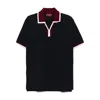 Gucci Pocket-trimmed Tipped Polo Shirt In Black