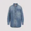 Gucci Washed-denim Shirt In Blue