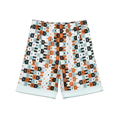 Gucci Graphic-print Bermuda Shorts In Brown