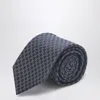 Gucci Blue Silk Jacquard Gg Tie Men In Blue
