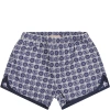 GUCCI BLUE SWIM SHORTS FOR BABY BOY WITH DOUBLE G