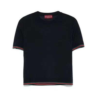 Gucci Blue Tops - T-shirts & Jerseys Women In Black