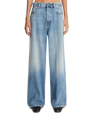 Gucci Blue Wide-leg Jeans