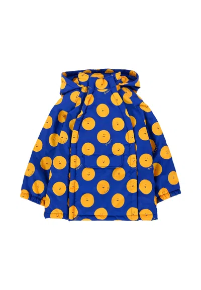Gucci Kids' Blue Windbreaker Jacket For Baby Boy With Sun