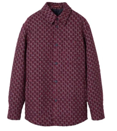 Gucci Blue Wool Blend Jackets In Purple