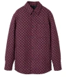 Gucci Blue Wool Blend Jackets In Burgundy