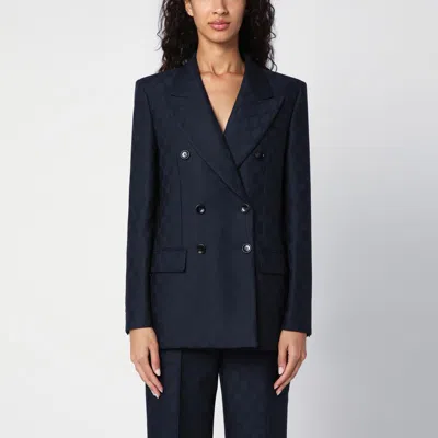 Gucci `gg` Jacket In Ink/mix