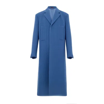 Gucci Blue Wool Men's Coat
