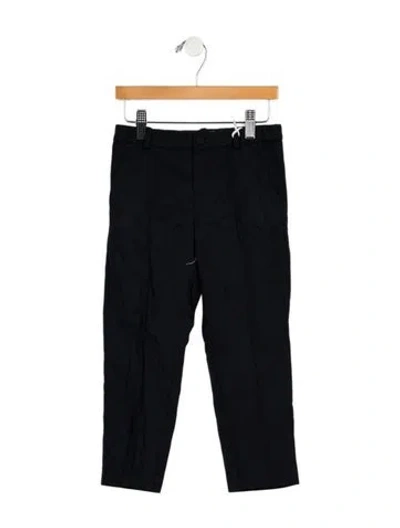 Pre-owned Gucci Babies' Blue Wool Pants With Branding Logo Throughout  W/tags