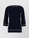 Gucci Boat Neck Knitwear Contrasting Trim