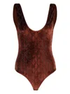 Gucci Body Aus Baumwolle In Brown